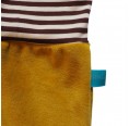 bingabonga Yellow essential eco cotton children’s trousers, ringed cuffs
