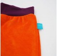bingabonga Contrast Colour Pull-on Organic Cotton Shorts Orange/Aubergine