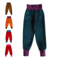 Kids active joggers organic cotton plush plain & colourful waist » bingabonga