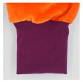 Unisex loose-fitting Trousers Organic Plush Fabric Plain Orange/Aubergine | bingabonga