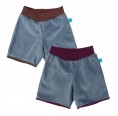 Kids Active Shorts Light Blue eco plush cotton colourful waist » bingabonga