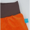 bingabonga Contrast Colour Pull-on Organic Cotton Shorts Orange/Nougat