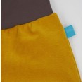 bingabonga Yellow/Brown Contrast Colour Pull-on Organic Shorts