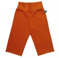 Junior Capri Trousers Orange, Organic Jersey | bingabonga