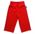 Junior Capri Trousers Red, Organic Jersey | bingabonga