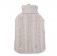 Organic hot water bottle: natural rubber & organic cotton