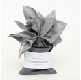 Handkerchief Organic Linen Set of 5 Blue Grey » nahtur-design