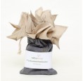 Handkerchief Organic Linen Set of 5 Light Brown » nahtur-design