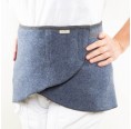 Hip Scarf in Fluffy Loden Pure New Wool blue » nahtur-design