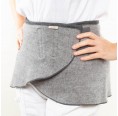 Hip Scarf in Fluffy Loden Pure New Wool light grey » nahtur-design