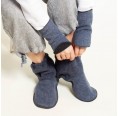 Foot & Wrist Warmer Blue - Eco Merino Wool » nahtur-design