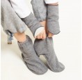 Foot & Wrist Warmer Light Grey - Eco Merino Wool » nahtur-design