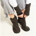 Foot & Wrist Warmer Olive - Eco Merino Wool » nahtur-design