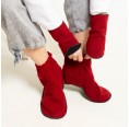 Foot & Wrist Warmer Red - Eco Merino Wool » nahtur-design