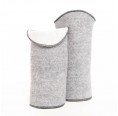 Light Grey Wrist Warmer Eco Merino Wool » nahtur-design