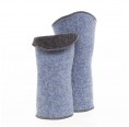 Wrist Warmer in fluffy Loden Virgin Wool, blue » nahtur-design