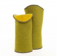 Wrist Warmer in fluffy Loden Virgin Wool, moss » nahtur-design