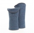 Wrist Warmer in fluffy Loden Virgin Wool, teal » nahtur-design