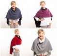 Felted Merino Loden Poncho by nahtur-design