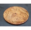 Pizza Plate Olive Wood Dining Plate, engraving possible | D.O.M. 