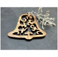 Bell Christmas Decorations Olive Wood Ornament » D.O.M.