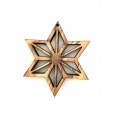 Delicate STAR Olive Wood Xmas Ornament » D.O.M.
