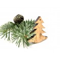 Handmade olive wood advent decoration, Christmas tree » D.O.M.