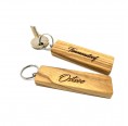 Personalisable Key fob ROD olive wood » D.O.M.