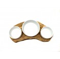 Buffet for Pets RUSTY Trio Olive Wood & Porcelain » D.O.M.