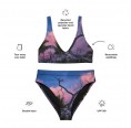 Sundown Print recycled high-waisted Bikini with SPF 50+ » earlyfish