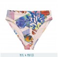 Recycled high-waisted Bikini Bottoms colourful tropical fishes » earlyfish
