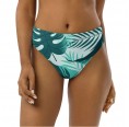High Waist Bikini Briefs with Monstera Print for women » earlyfish