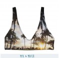 Mix & Match Palm Tree Paradise Recycled padded Bikini Top » earlyfish