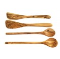 D.O.M. 2x2 Olive Wood Cooking Tool Set, Spatula & Cooking Spoon