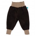 Pull-On Nicki Trousers Brown/Taupe organic cotton » bingabonga