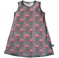 Sleeveless Summer Dress Flamingo Print, Organic Cotton » bingabonga