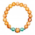 Sustainable Bracelet Olive Wood & turquoise Beads » D.O.M.