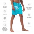 Men’s Eco Swim Shorts Recycling Polyester Fish Print, ocean-coloured » earlyfish