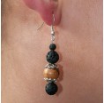 Jewellery Set Olive Wood & Rose Beads » D.O.M. Earrings » D.O.M.