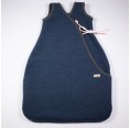 Winter Sleeping Bag Blue Organic Wool/Fleece Loden » nahtur-design
