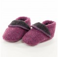 Organic Merino Loden Baby Shoes Berry » nahtur-design
