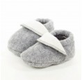 Organic Merino Loden Baby Shoes Light Grey » nahtur-design