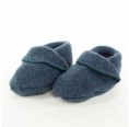 Organic Merino Loden Baby Shoes Blue » nahtur-design
