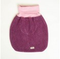 Winter Romper Bag in fluffy Loden, berry » nahtur-design