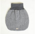 Winter Romper Bag in fluffy Loden, grey » nahtur-design