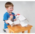 Airplane Playset for Crafting & Painting, eco cardboard