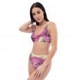Tropical Flower Recycled high-waisted Bikini for Women » earlyfish