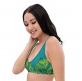 Monstera Recycled padded Bikini Top green/teal » earlyfish