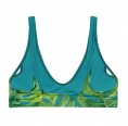 Eco-friendly Bikini Top Monstera green/teal » earlyfish