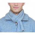 Alpaca Business Scarf, unisex & men knit scarves grey | Albwolle